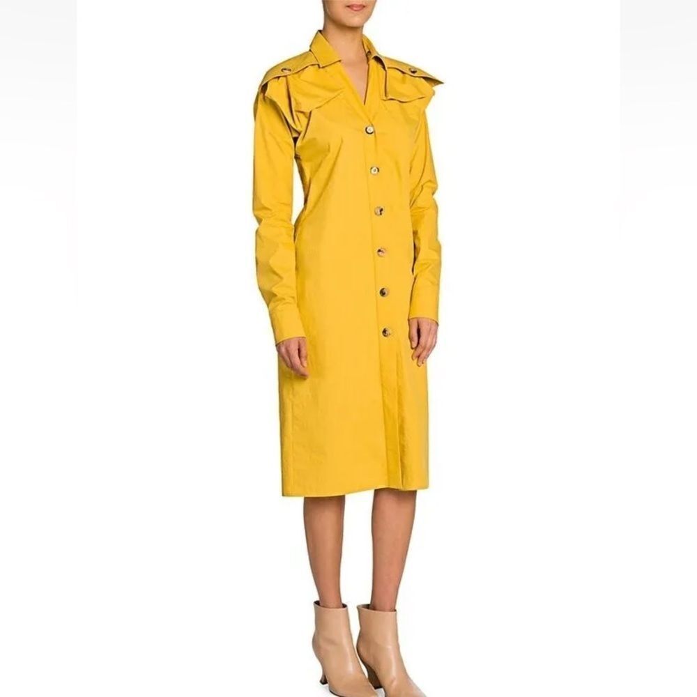 Bottega Veneta mustard shirt dress size 38
